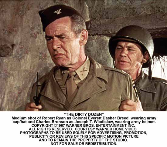 Dirty Dozen with Robert Ryan and Charles Bronson