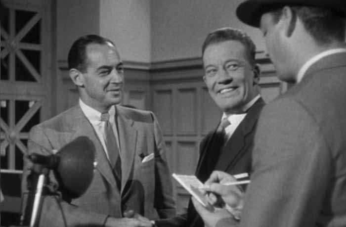 WILLIAM TALMAN AS HAMILTON BURGER IN THE CASE OF THE TERRIFIED TYPIST
