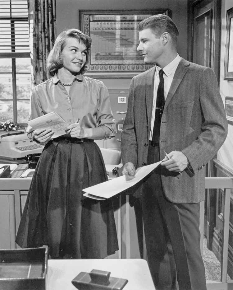 Connie Nelson as Miss Edwards, Dave Nelson
